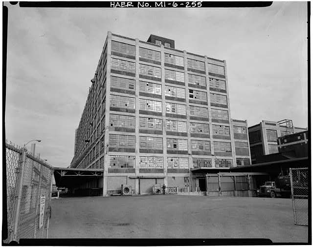 Dodge Hamtramck Plant WAREHOUSE BUILDING, VIEW EAST, 1980